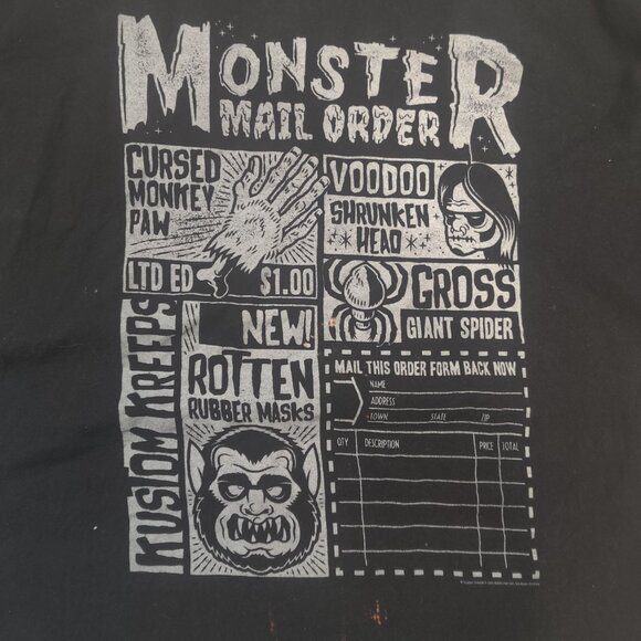 Hot Topic Kustom Kreeps Monster vintage Y2K  tee size 2xl UNISEX - Picture 6 of 6
